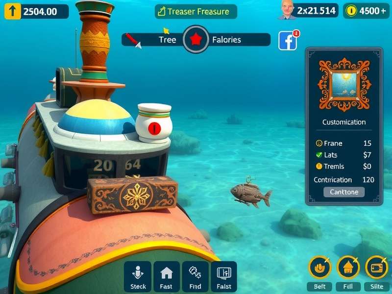 Ocean Riches Explorer submarine customization options